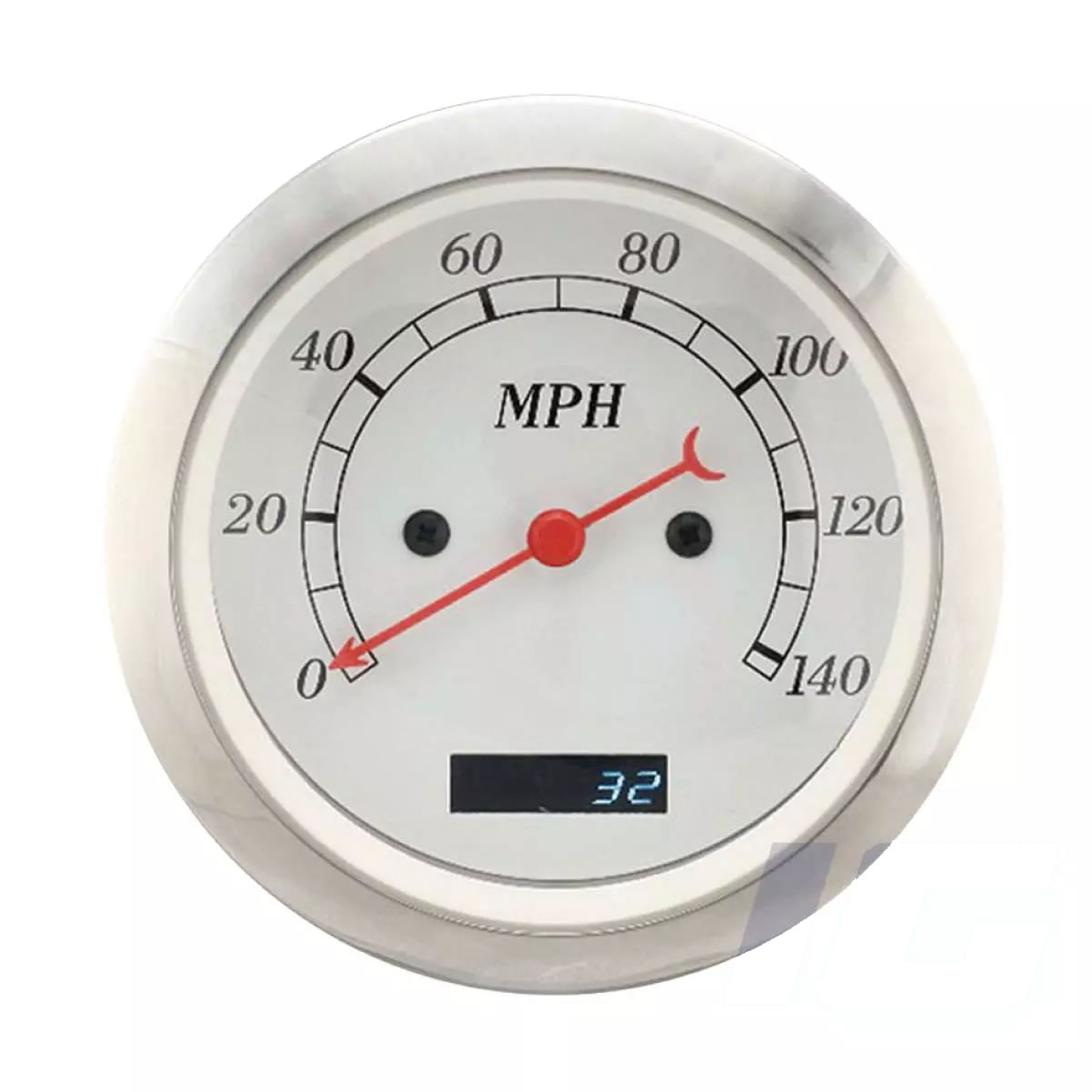 White Face Red Needle - Electrical Speedometers